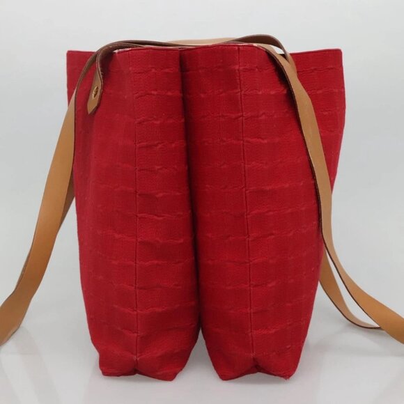 BURBERRY Shoulder Bag Canvas Red Auth ti2872 - Picture 12 of 16